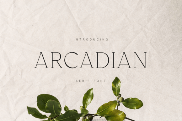 Arcadian Typeface for Elegant Brand Design