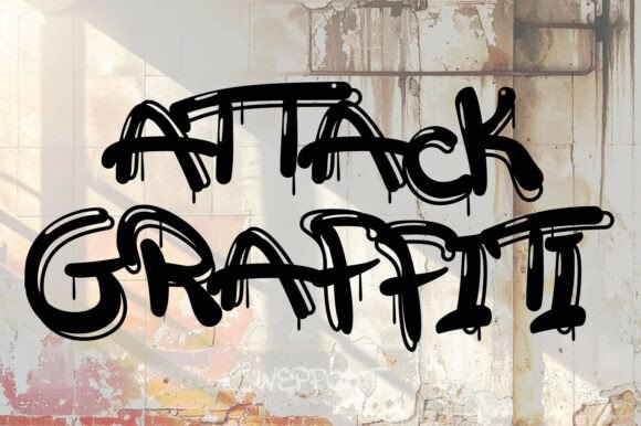 Attack Graffiti Font for Bold Maker Branding