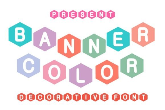 Banner Color Font for Playful Business Branding