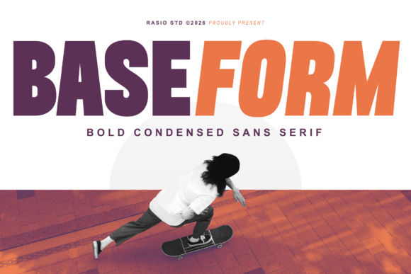 Baseform: A Bold Condensed Sans Serif Typeface for Web Design