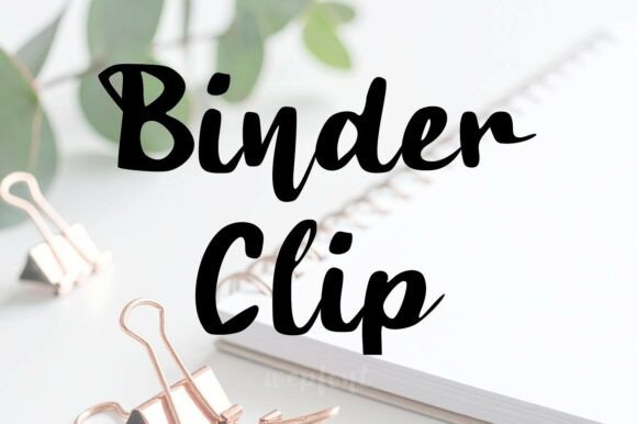 Binder Clip Font: Whimsy for Makers
