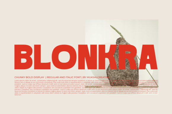 Blonkra Typeface Review for Bold Branding
