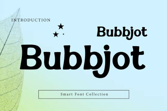 Bubbjot: The Playful Serif Font for Bold Branding