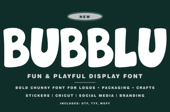 Bubblu: The Bold Bubble Font for Modern Campaigns
