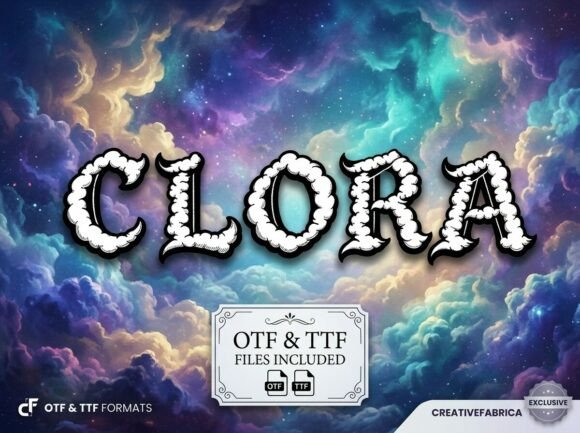 Clora: A Bold Decorative Font for Web Design
