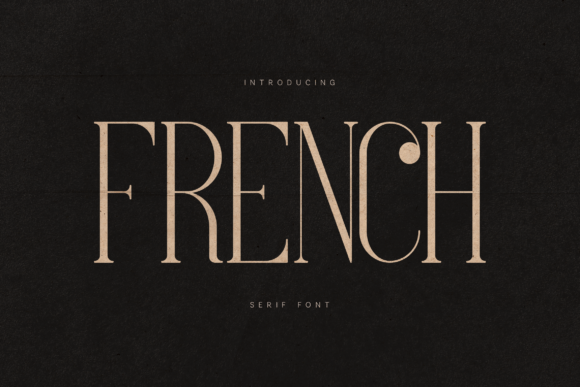 French Serif Font for Elegant Craft Branding