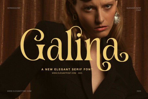 Galina Typeface: Elegant Serif for Digital Brands