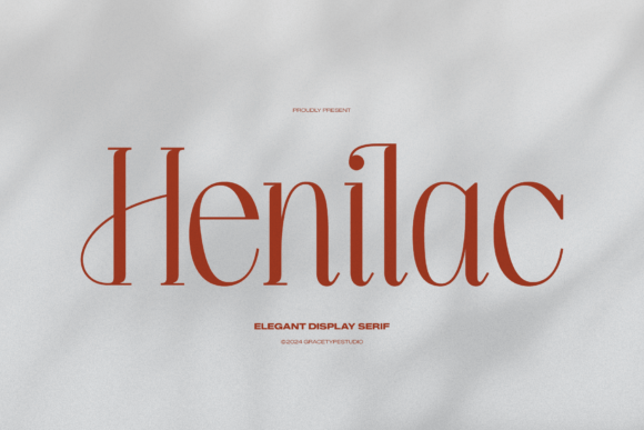 Henilac: A Serif Typeface for Elegant Editorial Design