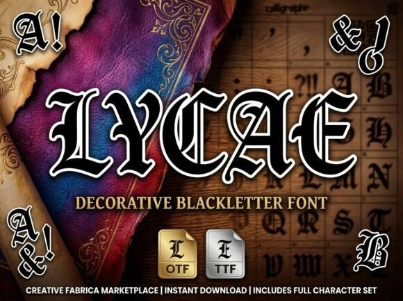 Lycae Display Font for Scroll-Stopping Social Graphics