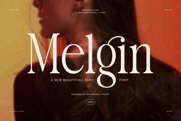 Melgin: A Serif Font for Elegant Branding