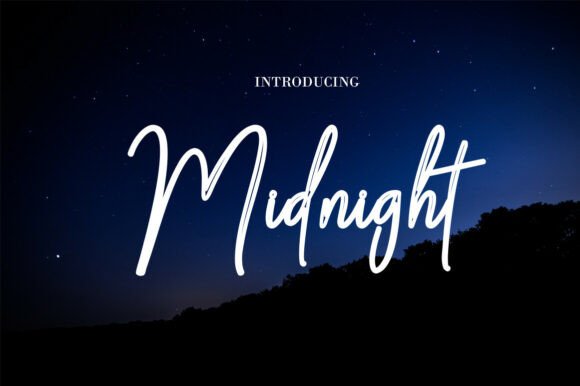 Midnight Script: An Ethereal Typeface for Makers