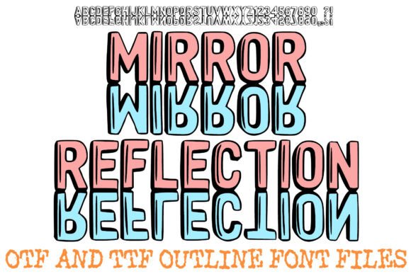 Mirror Reflection Outline Font for Bold Campaigns