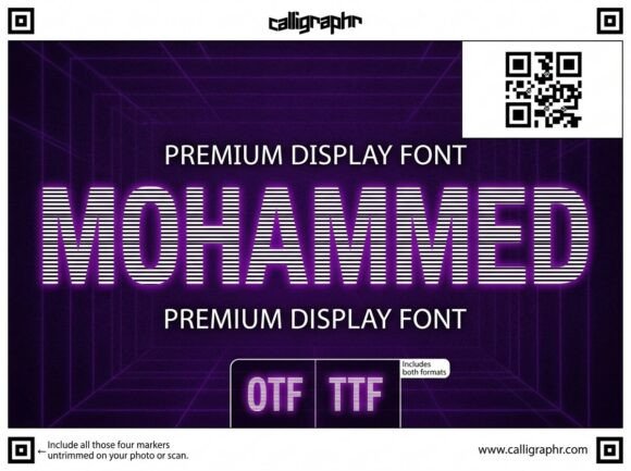 Mohammed: A Bold Decorative Typeface for Branding
