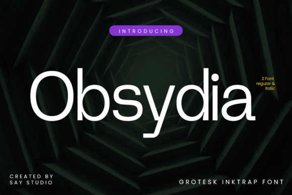 Obsydia: A Premium Sans Serif Font for Makers