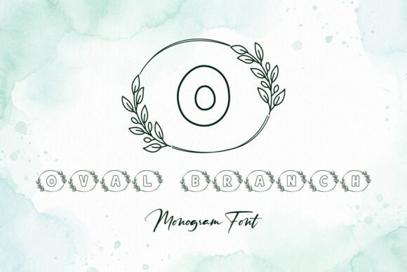 Oval Branch Font for Elegant Campaign Design