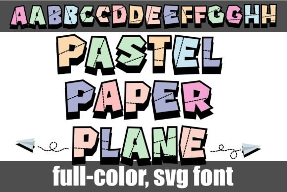 Paper Plane Pastel: A Whimsical Display Typeface for Modern Editors