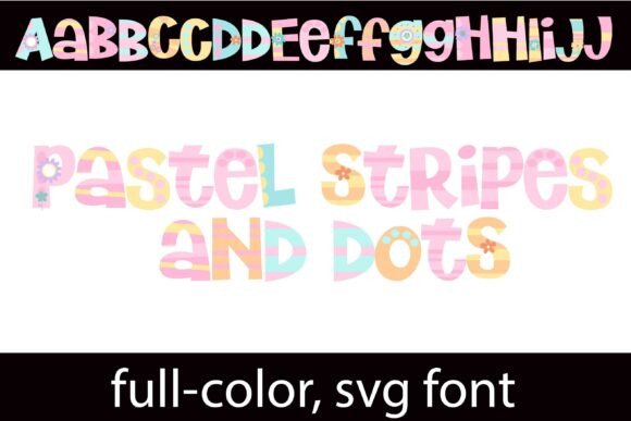 Pastel Stripes and Dots: A Playful SVG Font for Web Design