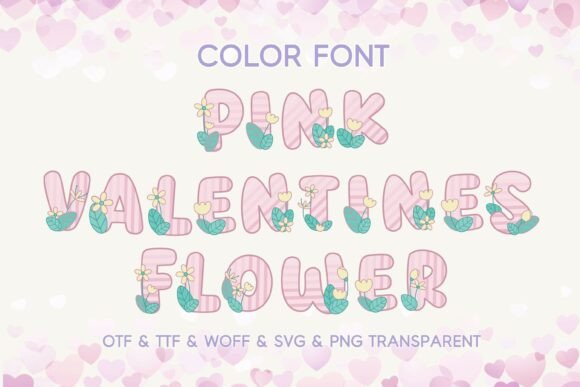 Pink Valentines Flower Font: A Designer’s Guide