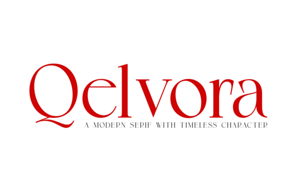 Qelvora: A Refined Serif Typeface for Modern Web Design