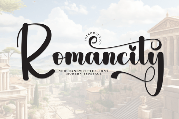 Romancity: A Whimsical Script Font for Editorial Design