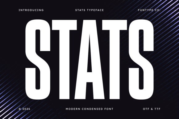Stats Font Review: Bold Display Typeface for Campaigns