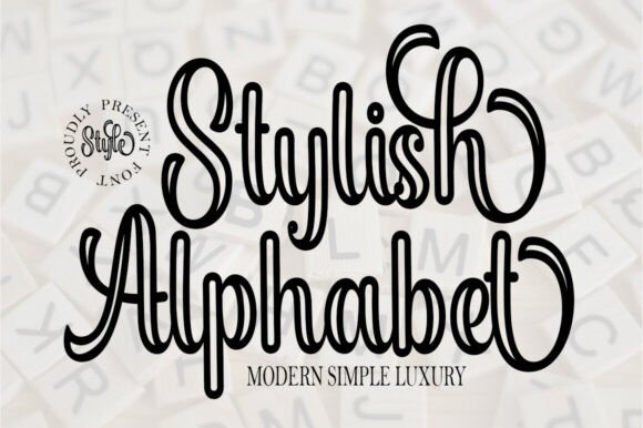 Stylish Alphabet Outline Font for Modern Campaigns