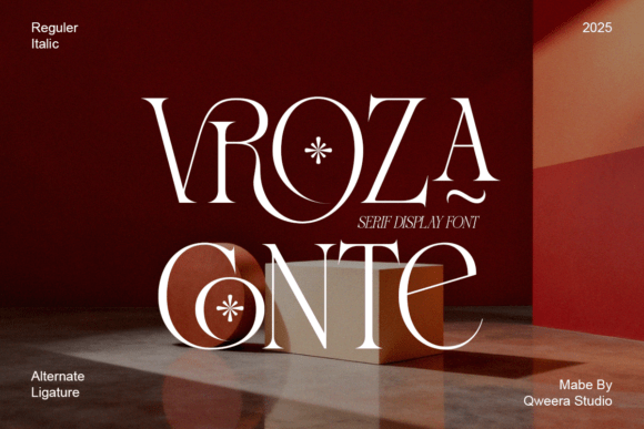 Vroza Conte: A Modern Serif Typeface for Editorial Design