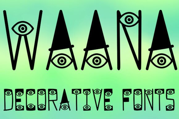 Waanaa: A Surreal Decorative Typeface for Makers